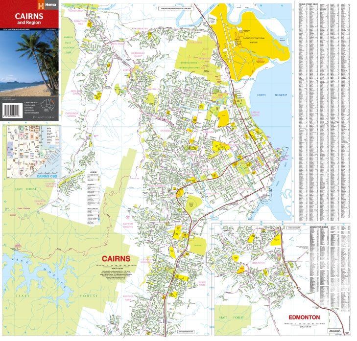 Cairns And Region Map 14th Edition - 9781865008912