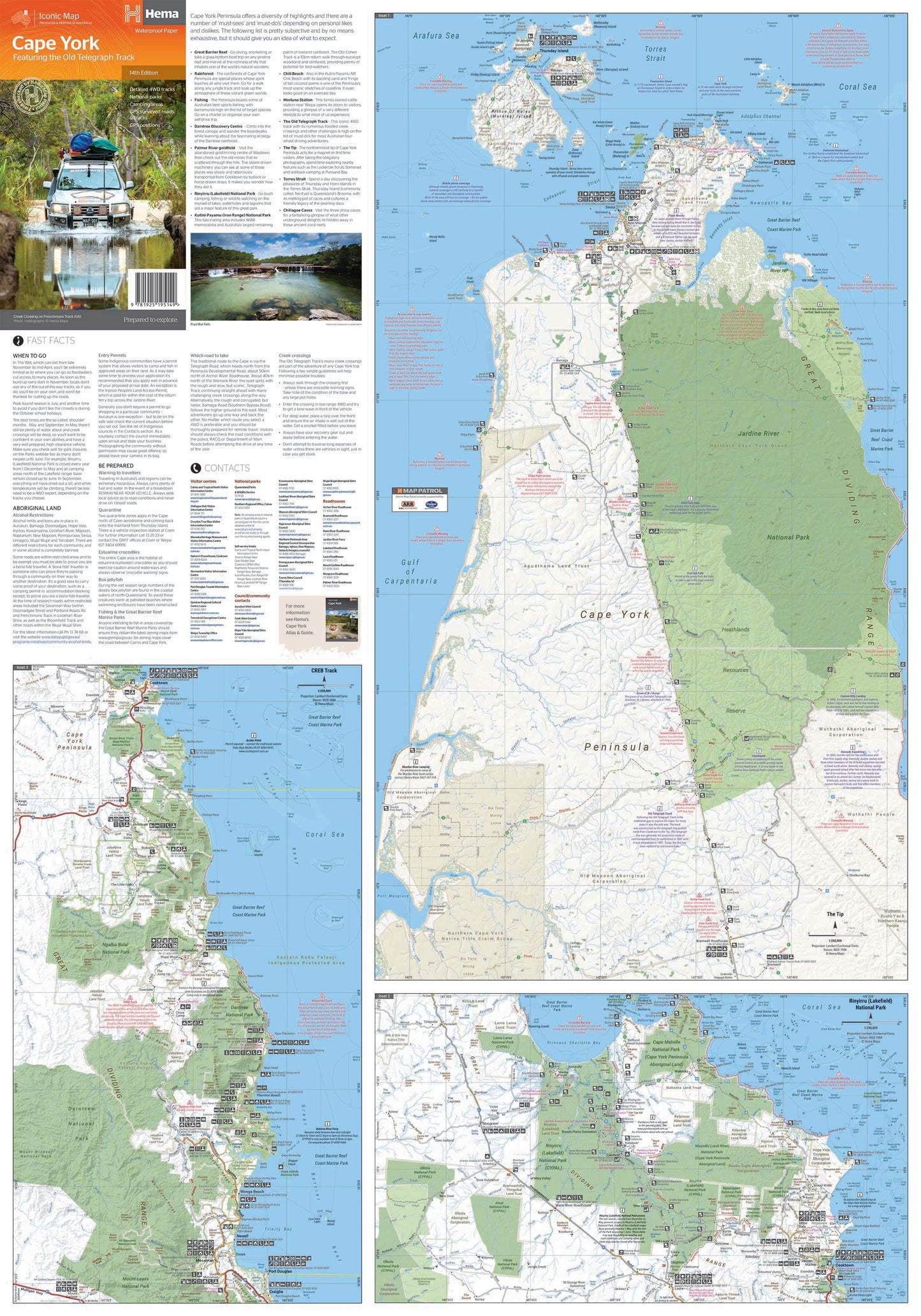 Cape York Map 14th Edition - 9781925195149