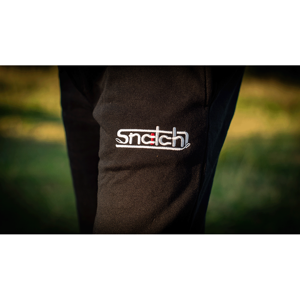 Embroidered Snatch Track Pants Slim Black