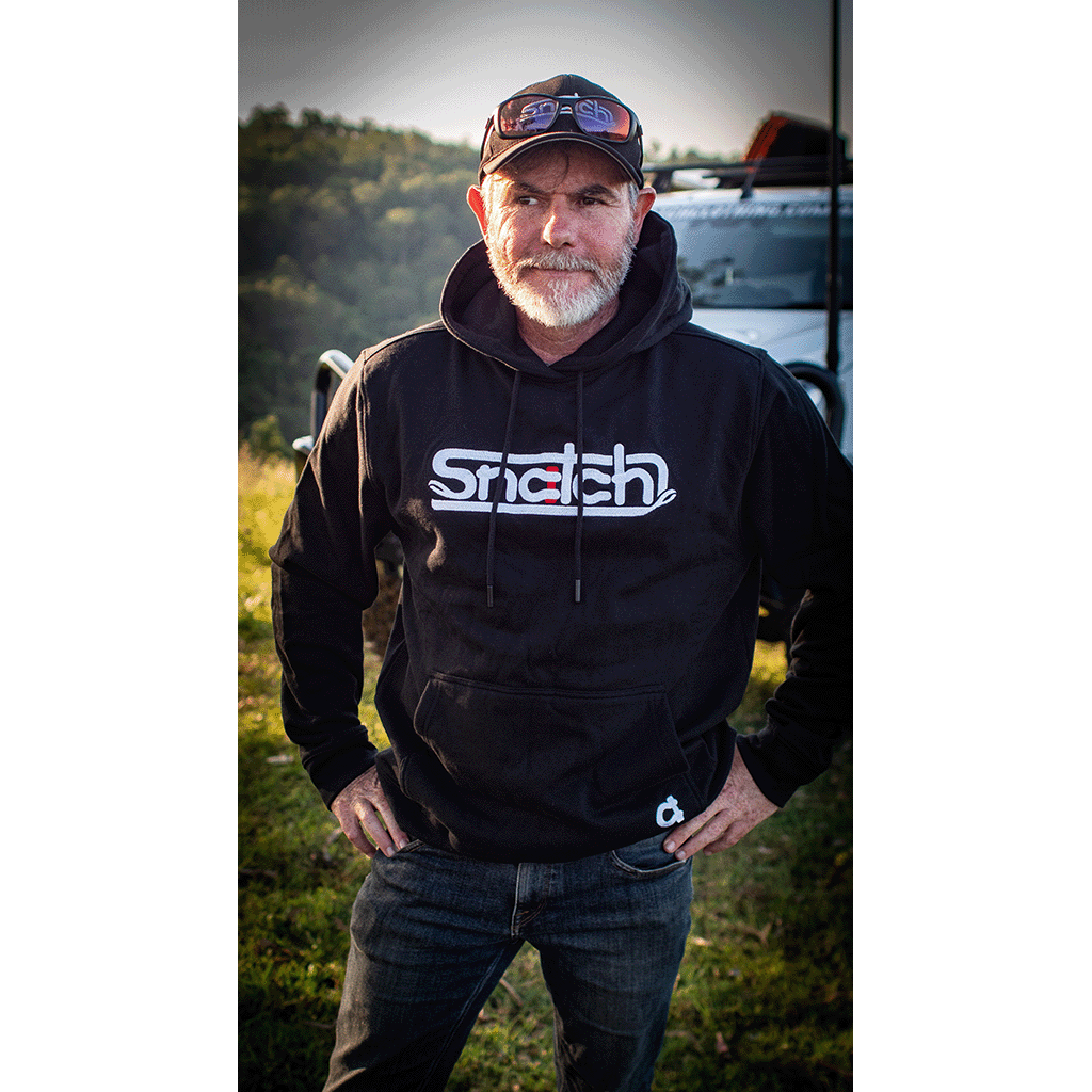 Embroidered Snatch Hoodie Black