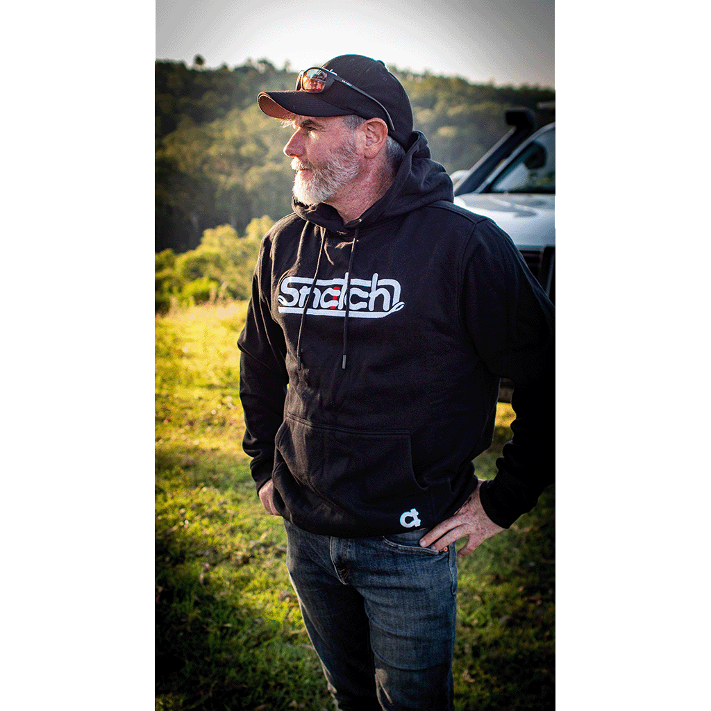 Embroidered Snatch Hoodie Black
