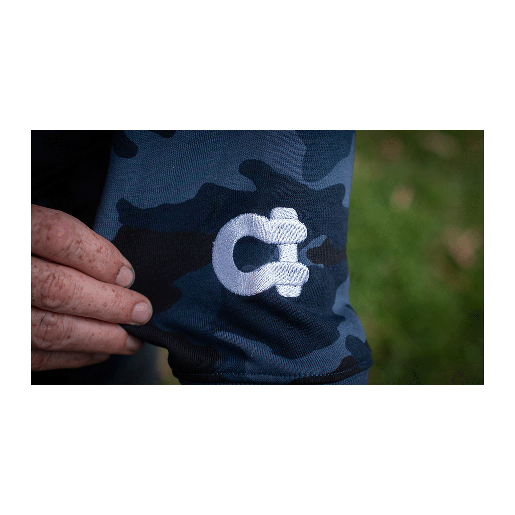 Embroidered Snatch Hoodie Petrol Camo