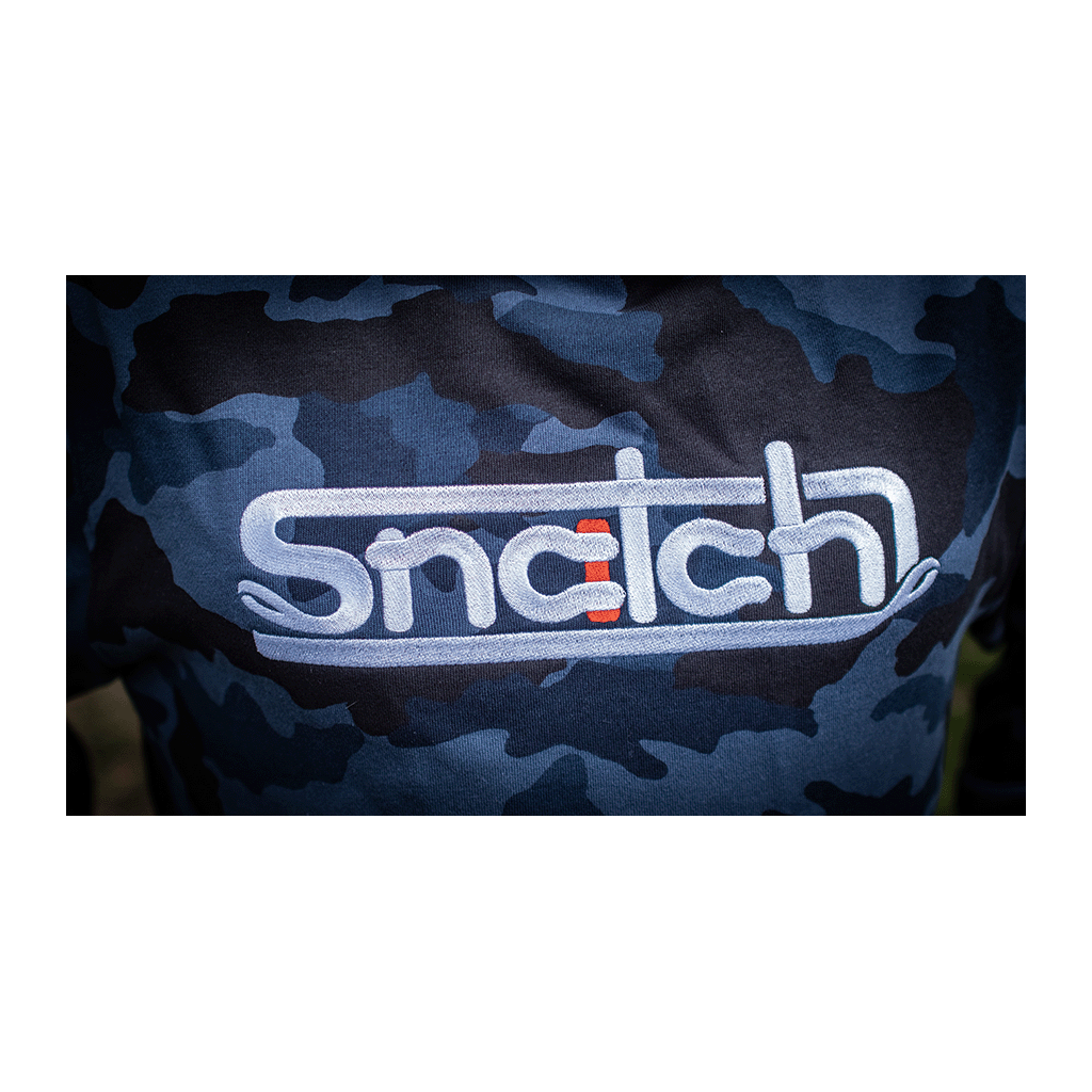 Embroidered Snatch Hoodie Petrol Camo