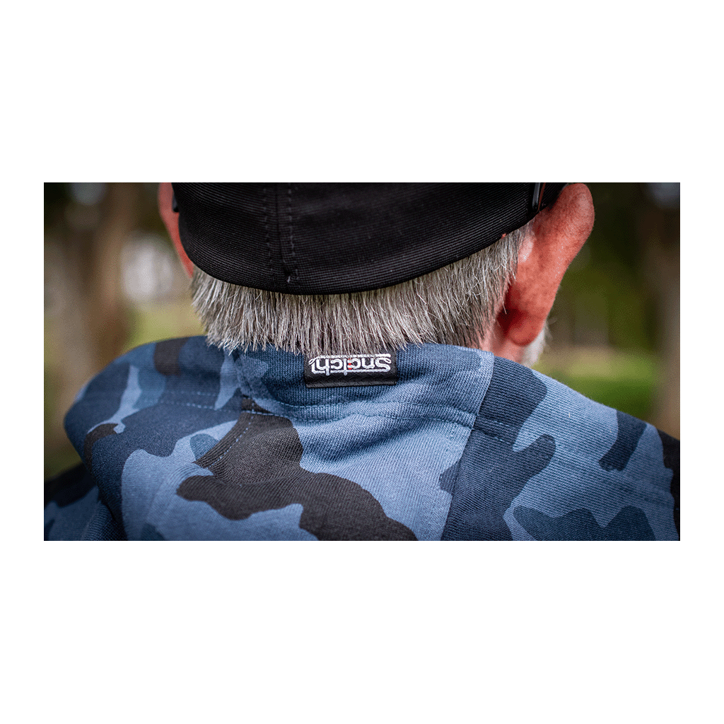 Embroidered Snatch Hoodie Petrol Camo
