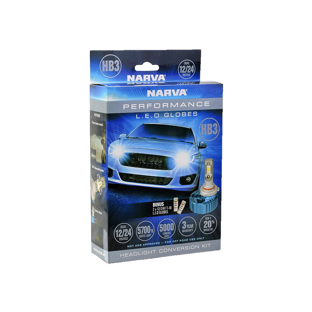 Narva HB3 LED Head Lamp Conversion Kit 12/12V - 18405