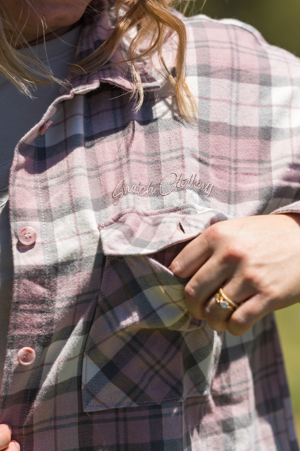 Women's Flanno Abode Rose Check Shirt - SF4103AR