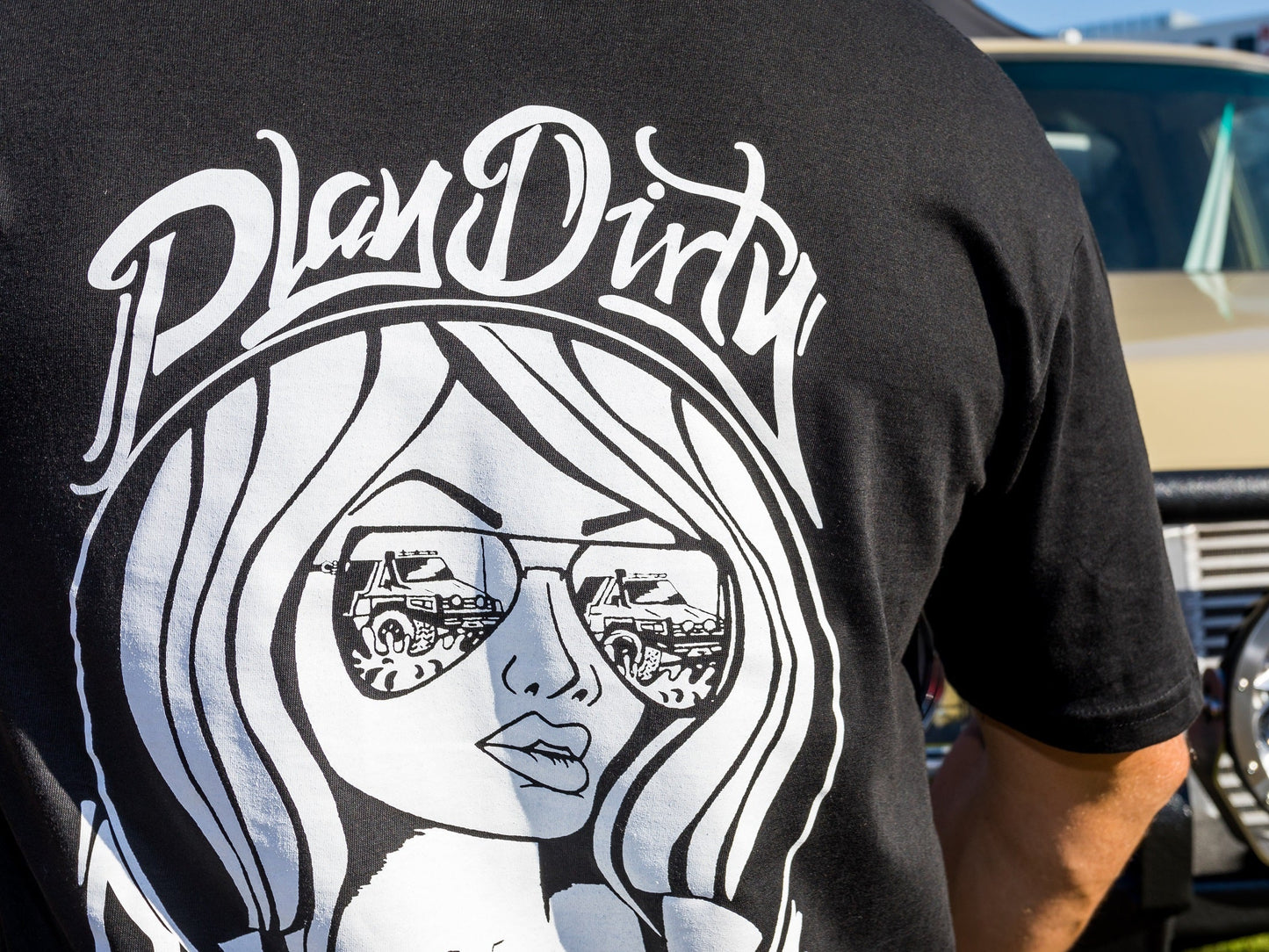 Crew Tee Graphic Print Play Dirty Black