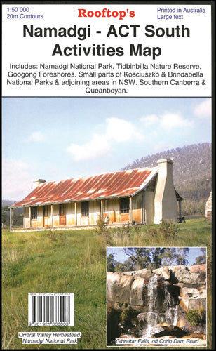 Namadgi - ACT South Map - 9781921886003
