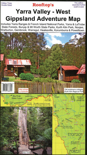 Yarra Valley - West Gippsland Map - 9781921886072