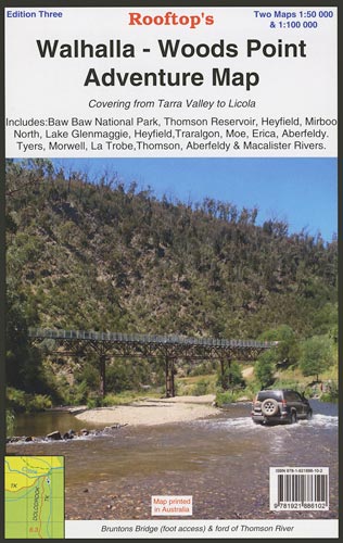Walhalla - Woods Point Map - 9781921886102