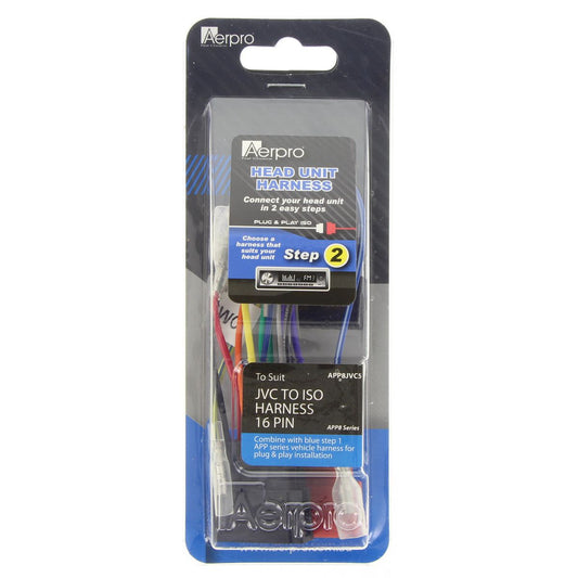 Aerpro Harness JVC To ISO 16 Pin - APP8JVC5