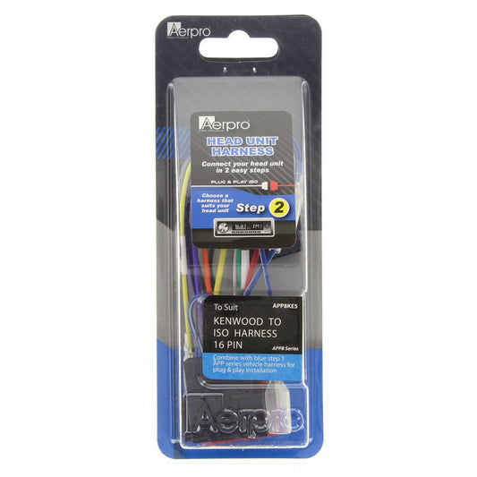 Aerpro Harness Kenwood To ISO 16 Pin - APP8KE5