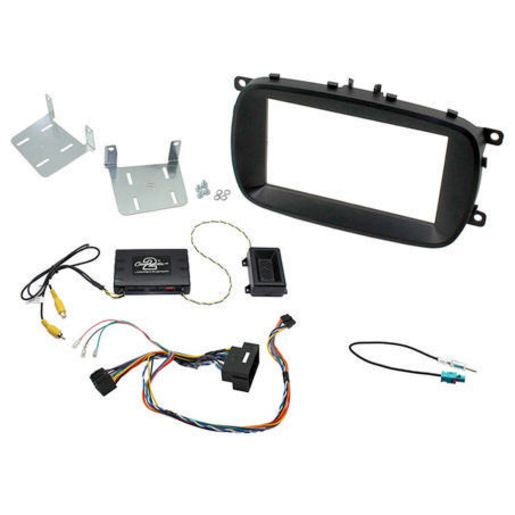 Aerpro Double Din Headunit Installation Kit Black Suits Fiat 500X - FP8125K