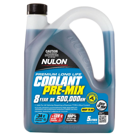 Nulon Coolant Blue Long Life Pre-mix 5L - BLLTU5