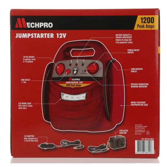 Mechpro Blue Jumpstarter 1200A 12V - MPJS1200S3