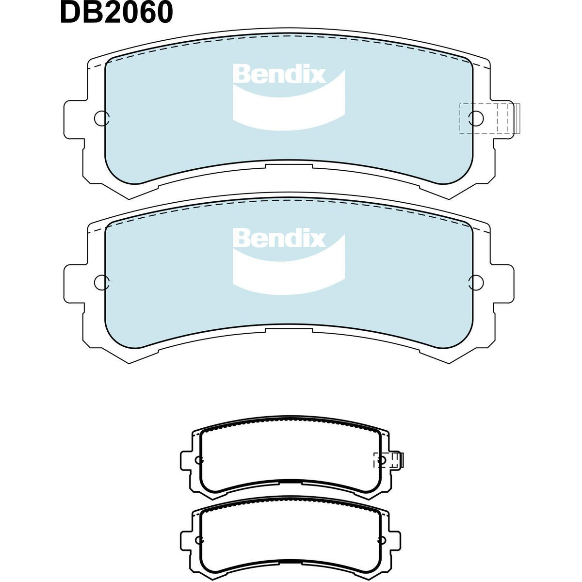 Bendix Brake Pads Set - Heavy Duty - DB2060HD