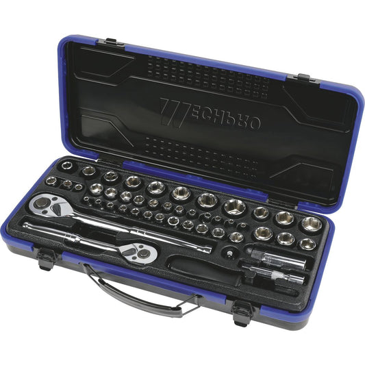 Mechpro Blue Socket Set 1/4In, 3/8In & 1/2In Drive 47pc - MPBSK112K