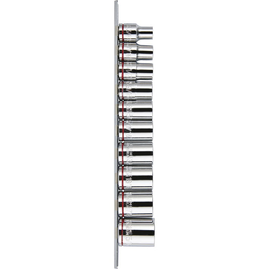 Mechpro Blue Socket Rail Set SAE 1/2In Drive 10pc - MPBSK119K