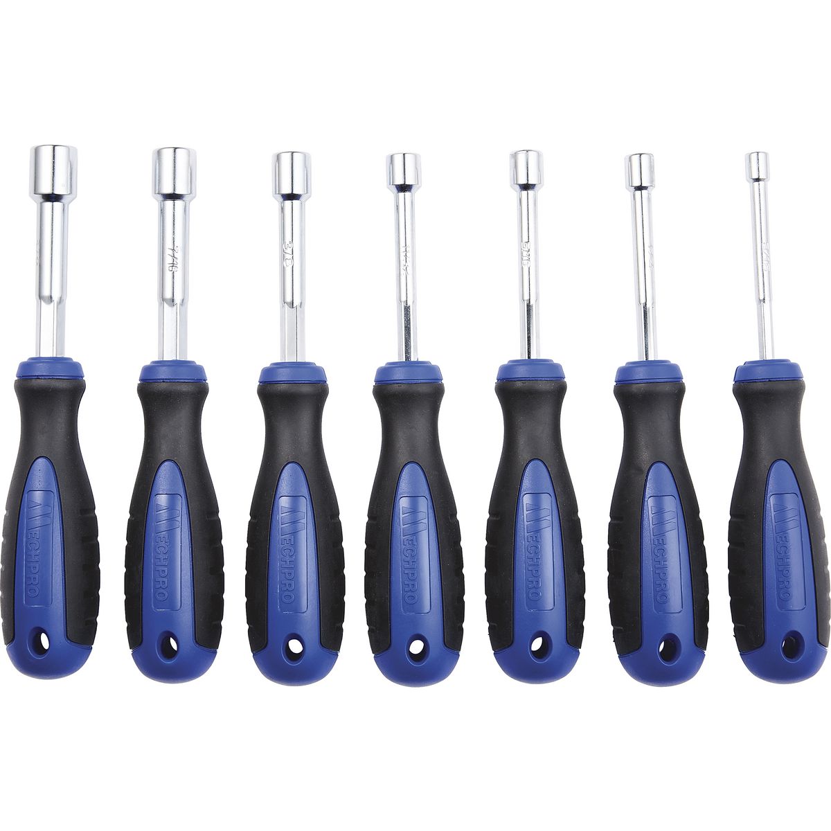 Mechpro Blue Nut Driver Set SAE 7pc - MPBSK131K