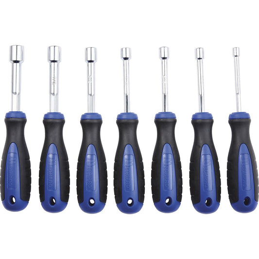 Mechpro Blue Nut Driver Set SAE 7pc - MPBSK131K