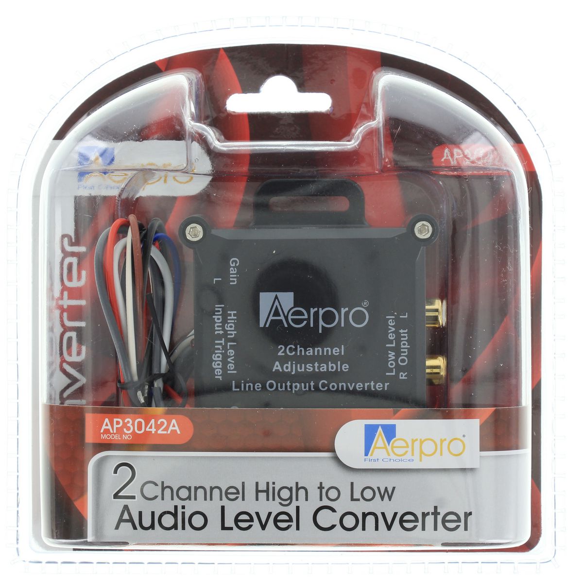 Aerpro 2-Channel Line Output Converter 12V - AP3042A