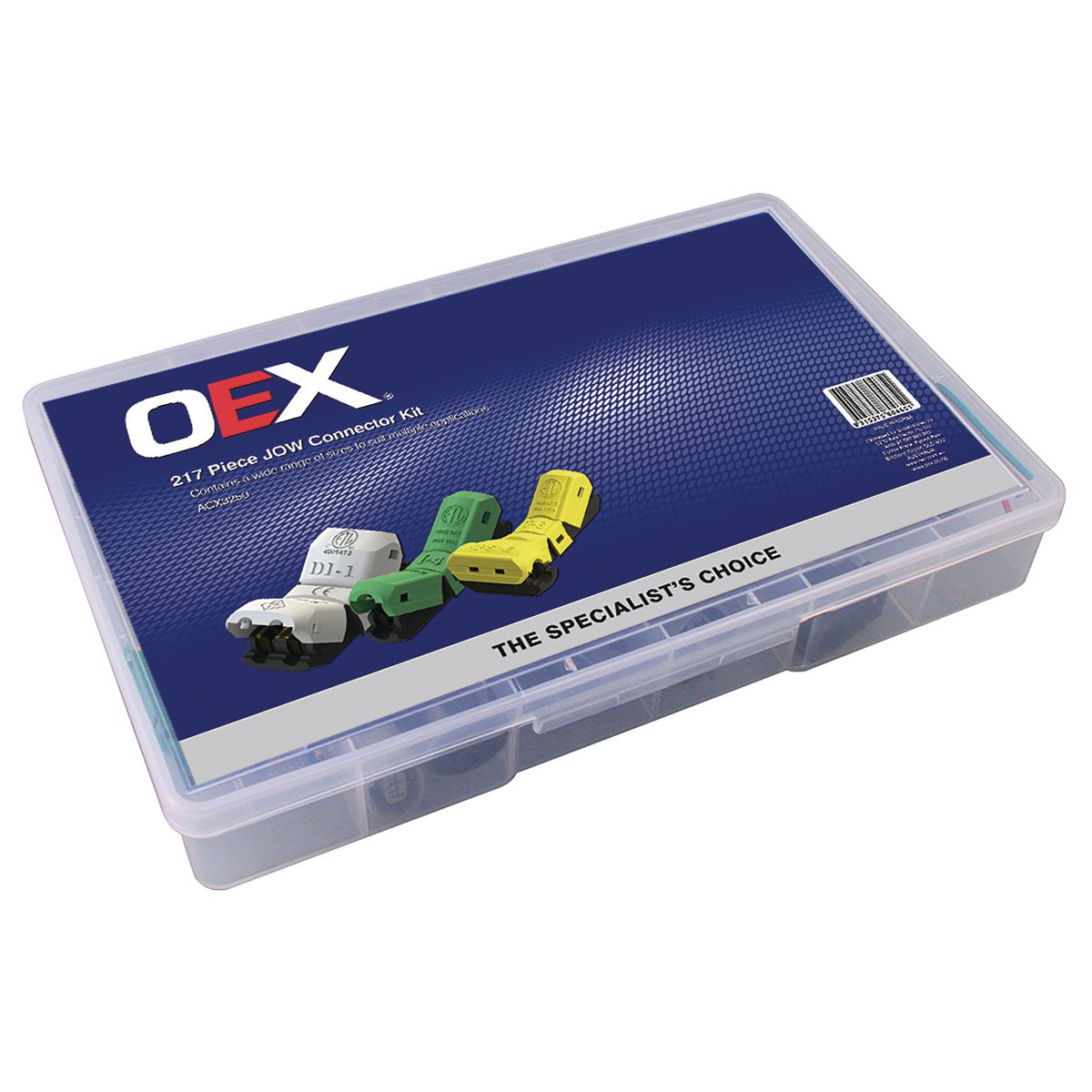 OEX JOW Connector Assortment Kit Suit Various Cable Size - 217 Pce - ACX3250