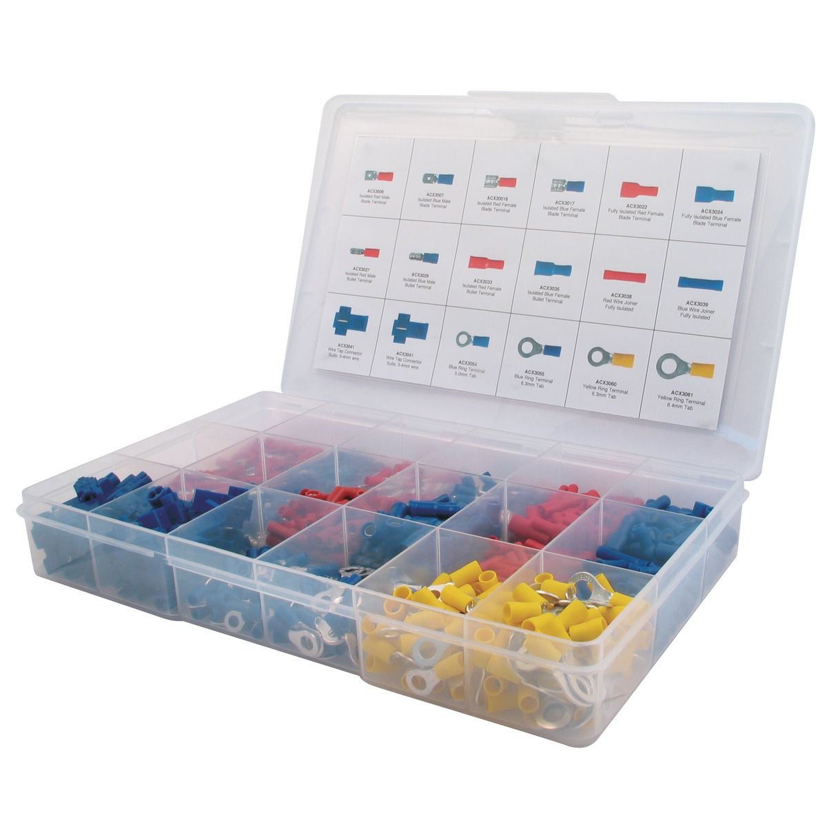 OEX Crimp Terminal - Assortment Kit w/o Crimping Tool (840 Pack) - ACX3101