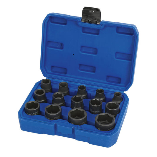 Mechpro Blue Impact Socket Set Metric 1/2In Drive 14pc - MPBSK134K
