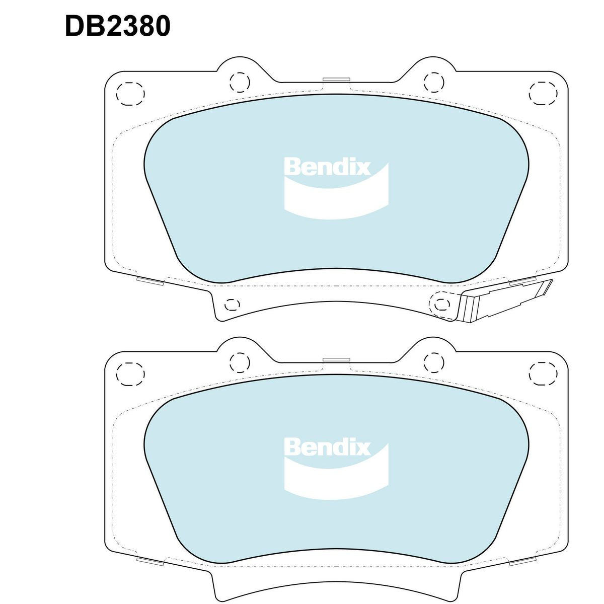 Bendix Brake Pads Set - Heavy Duty - DB2380HD