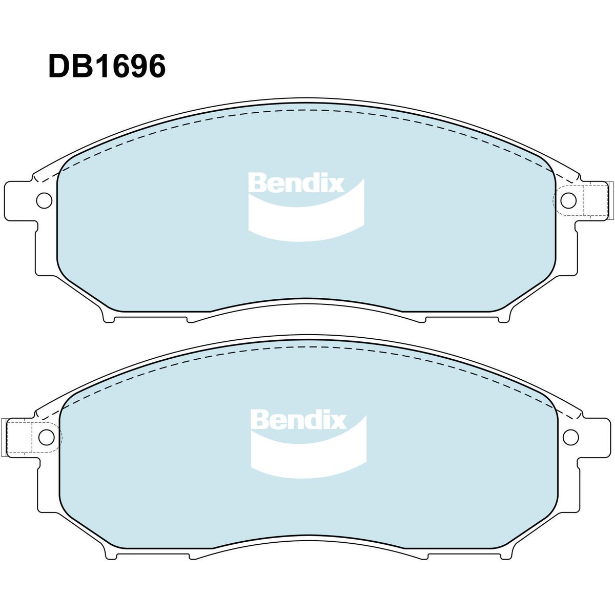 Bendix Brake Pads Set - Ultimate - DB1696ULT