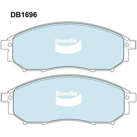 Bendix Brake Pads Set - Ultimate - DB1696ULT
