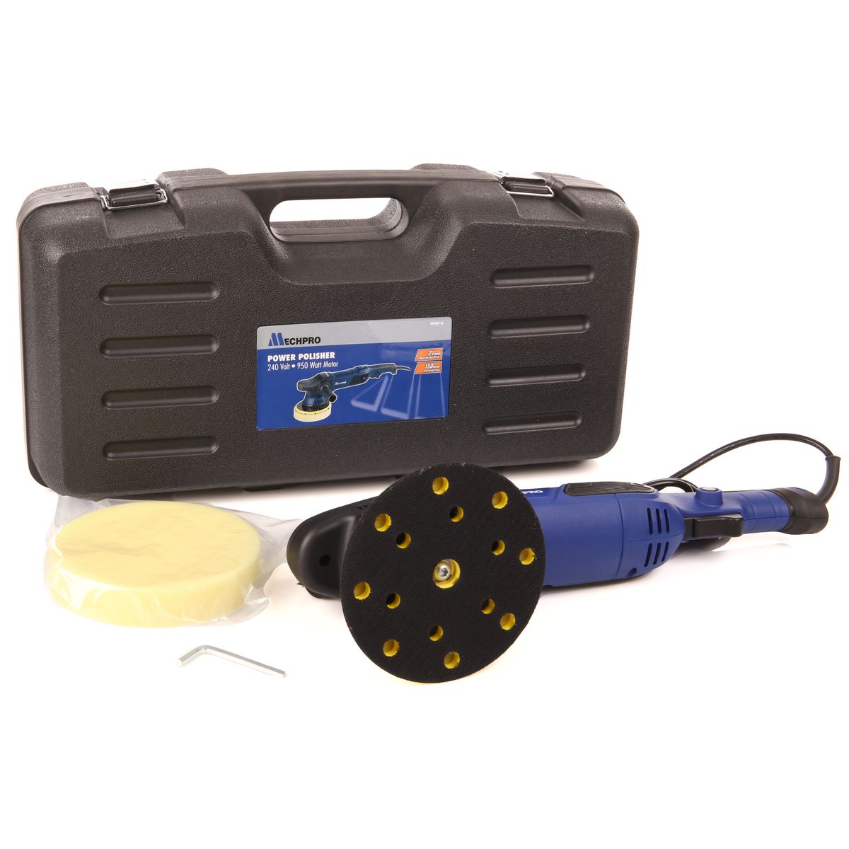 Mechpro Blue Variable Speed Polisher 950W 150mm - MPBP150
