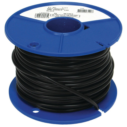 OEX Automotive Cable Single Core 3mm Red W/Black Sheath 30M Roll - ACX0772