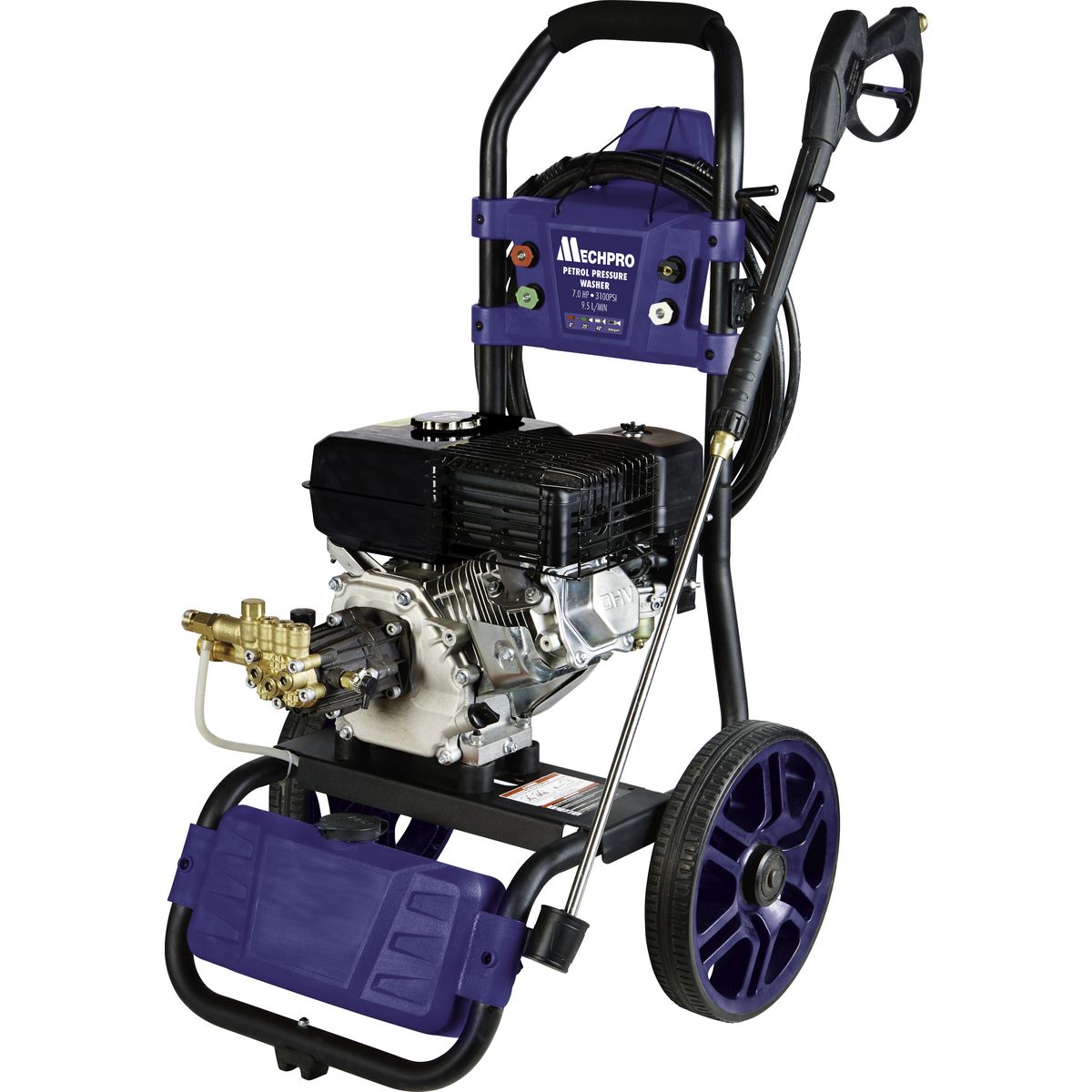 Mechpro Blue Petrol Pressure Washer 7HP 3100psi 9.5L/MIN - MBPW3100