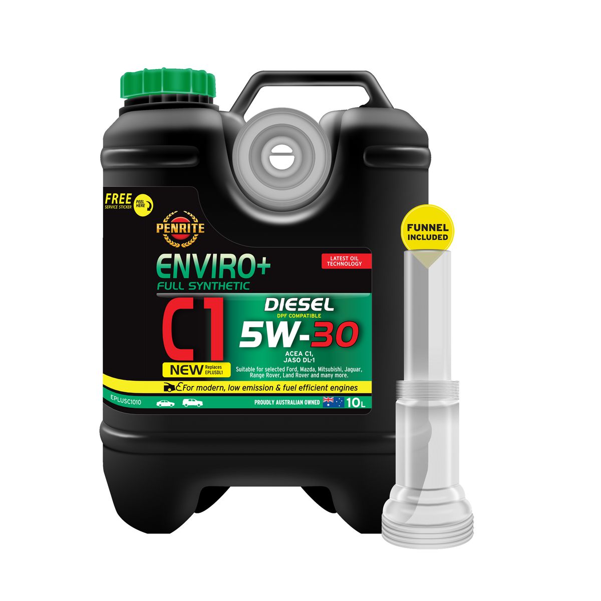Penrite Enviro+ C1 5W-30 Diesel Engine Oil 10L - EPLUSC1010