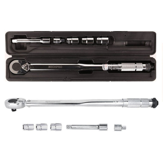 Mechpro Blue Torque Wrench 1/2 Inch Drive w/ Sockets - MPW107