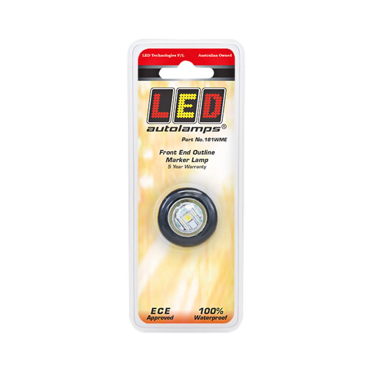 LED Autolamps  12/24V White LED Front End Outline Marker Lamp - 181WME