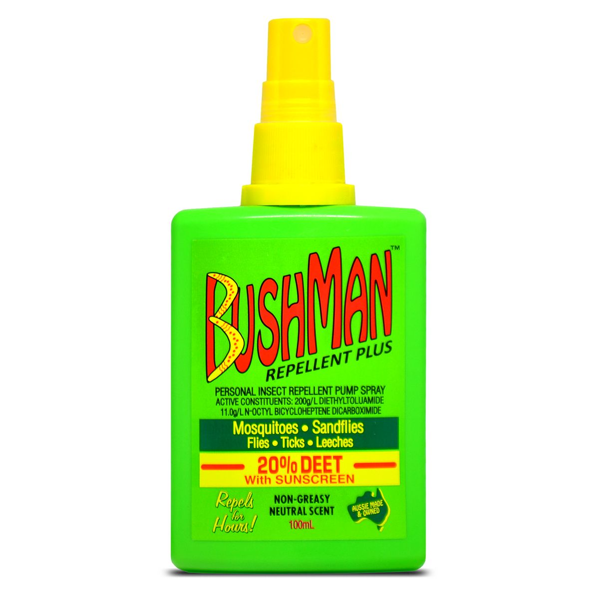 Bushman Insect Repellant 20% DEET with Sunscreen - BP100P