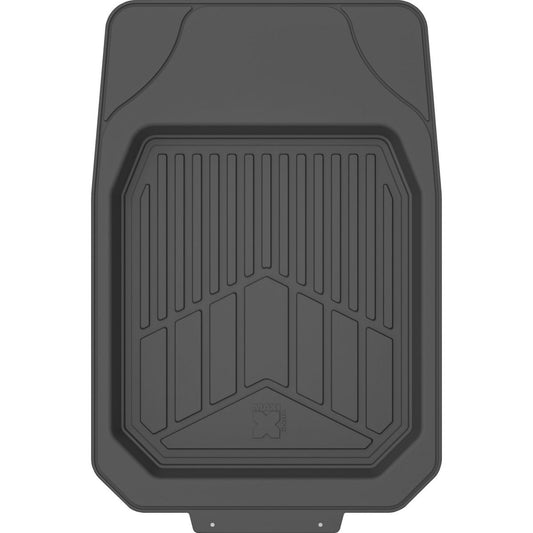 Maxi Trac 4WD Black Rubber Deep Dish Car Front Floor Mats Pair - MTCM2PCFDDBLK