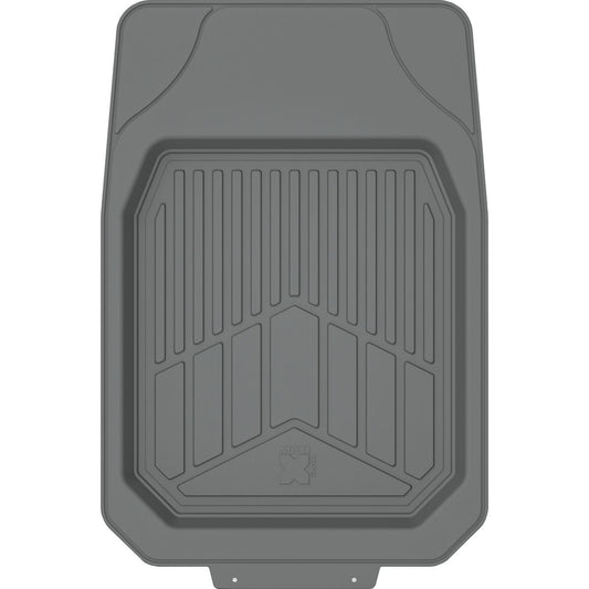 Maxi Trac 4WD Grey Rubber Deep Dish Car Front Floor Mats Pair - MTCM2PCFDDGRY