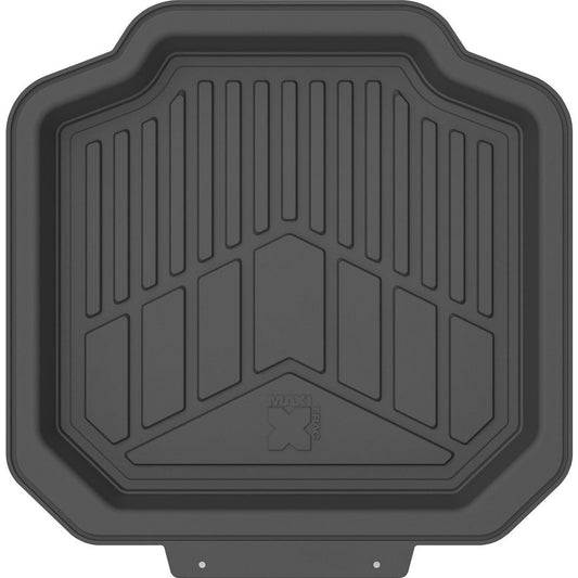 Maxi Trac 4WD Black Rubber Deep Dish Car Rear Floor Mats Pair - MTCM2PCRDDBLK