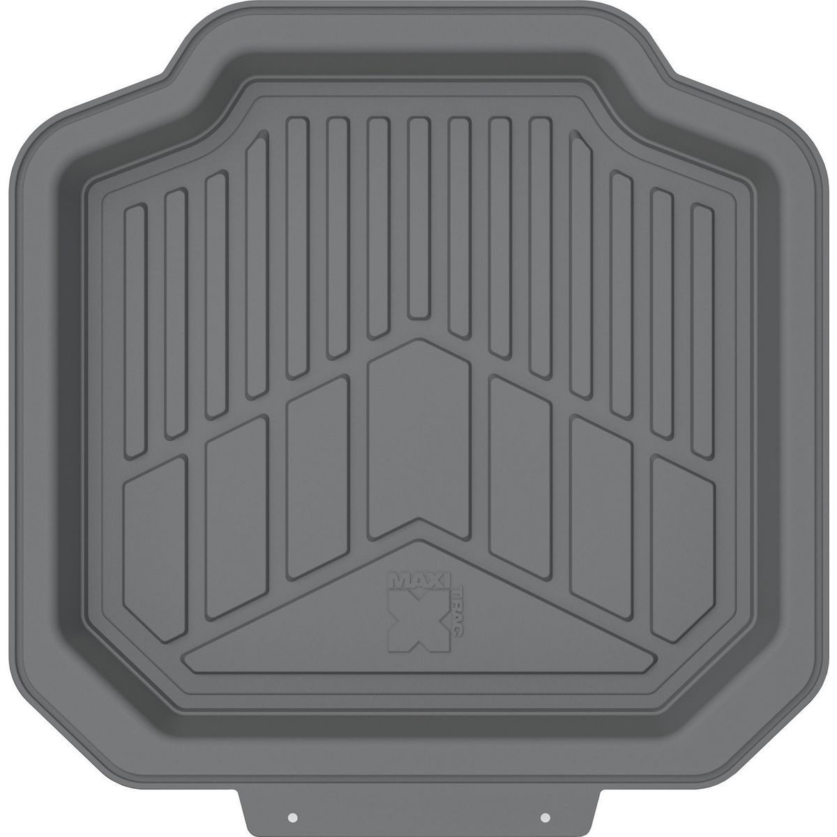 Maxi Trac 4WD Grey Rubber Deep Dish Car Rear Floor Mats Pair - MTCM2PCRDDGRY