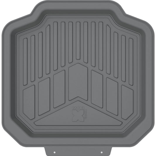 Maxi Trac 4WD Grey Rubber Deep Dish Car Rear Floor Mats Pair - MTCM2PCRDDGRY