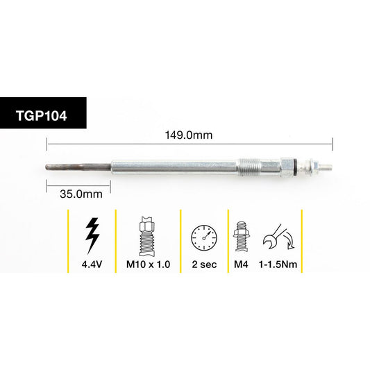 Tridon Glow Plug 4.4 V - TGP104