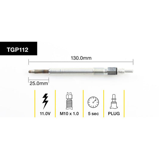 Tridon Glow Plug 10.0V - TGP112