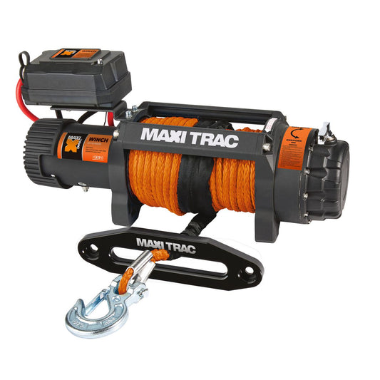 Maxi Trac 4x4 12V Synthetic Cord Electric Winch 9500lbs - MTRW9500