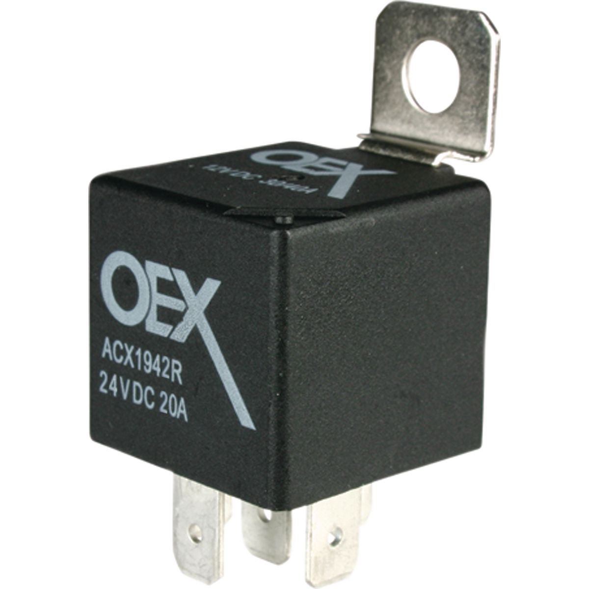 OEX Mini Relay 24V Normally Open 20A - Resistor Protected, Sealed - ACX1942RBL