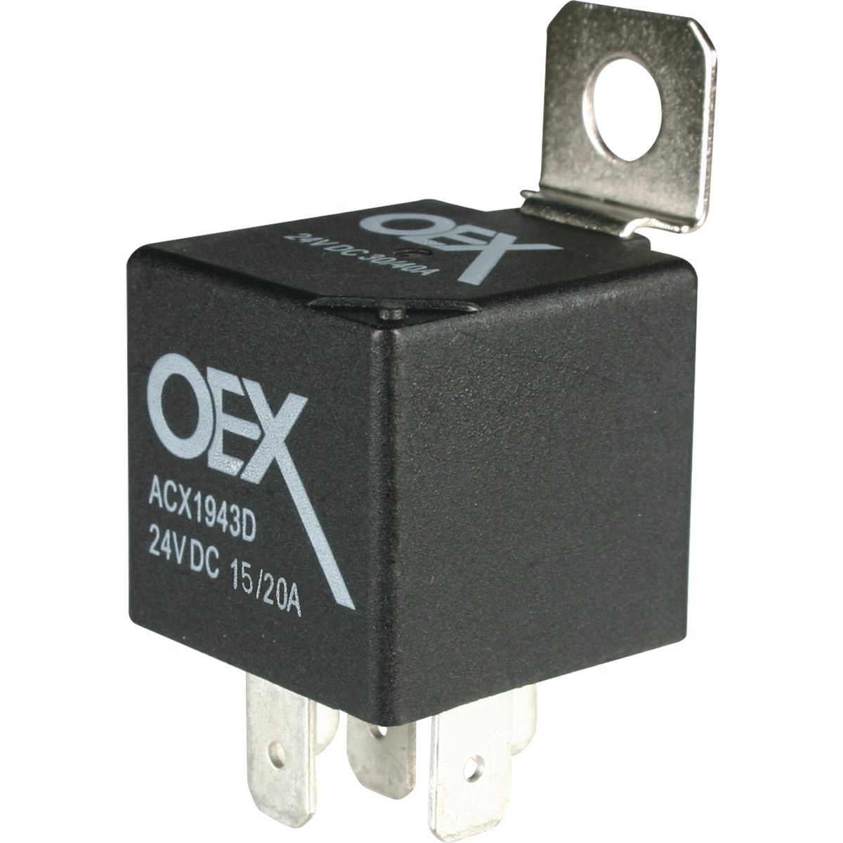 OEX Mini Relay 24V Change Over 15/20A - Diode Protected, Sealed - ACX1943DBL