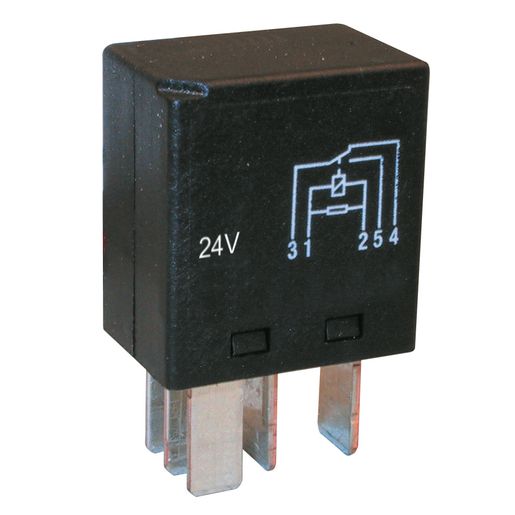OEX Micro Relay 24V Change Over 25/10A - Resistor Protected, Sealed - ACX1983BL
