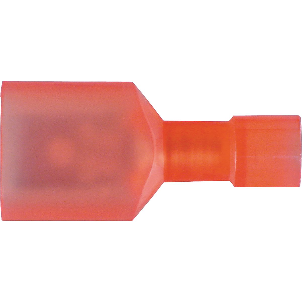 OEX Crimp Terminal Male Blade Red 6.3mm Polycarbonate (50 Pack) - ACX3000
